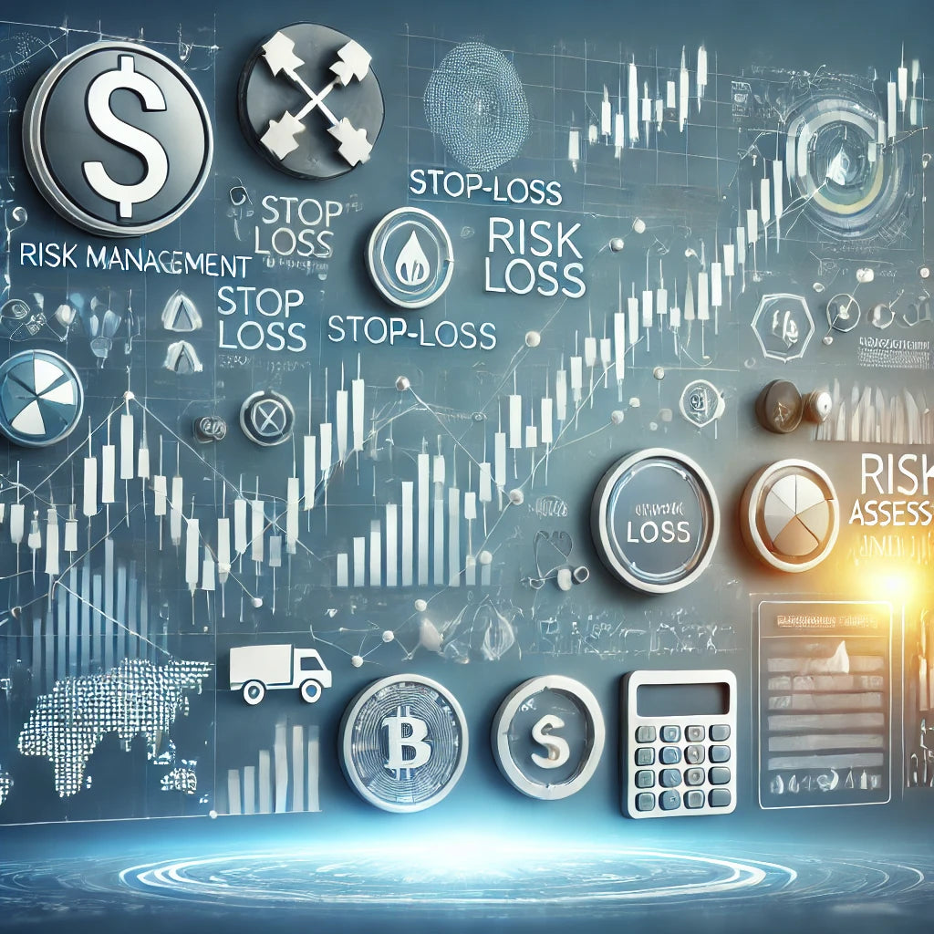 Illustratie van risicomanagementprincipes in forex trading met forex grafieken en risicobeheerindicatoren
